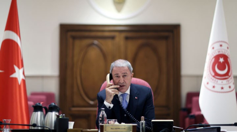 Hulusi Akar, Rus mevkidaşı Şoygu ile tahıl koridorunu konuştu