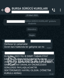 Bursa’da 2023 sürücü kursu fiyatları belli oldu