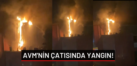 Bursa'da AVM'de korkutan yangın
