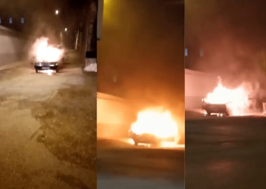 Bursa'da seyir halindekeyken alev alan otomobil kül oldu