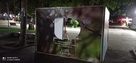 Kestel'de CHP afişlerine saldırı