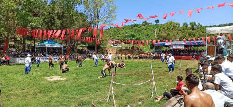 Mustafakemalpaşa'da 347. Kabulbaba Yağlı Pehlivan Güreşleri gerçekleşti