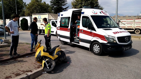 Bursa'da otomobil ile motosiklet çarpıştı: 1 kişi yaralandı