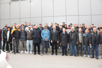 Yeşiltaş ve Bozbey'den UEDAŞ işçilerine ziyaret