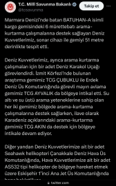 Bakanlık açıkladı: İmralı Adası açıklarında batan kargo gemisinin yeri tespit edildi