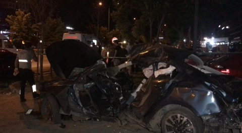 Bursa'da takla atan otomobilde can pazarı: 1 ölü, 1'i ağır 2 yaralı