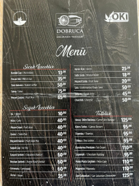 Dobruca Değirmen Park menü fiyatları kaç TL?