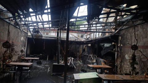 Bursa'da restoranda korkutan yangın