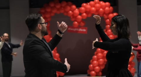 Nilüferli çiftlerden Sevgililer Günü tangosu