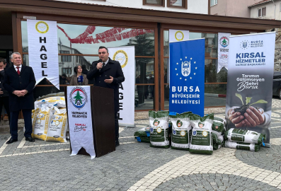 Bursa Büyükşehir’den çiftçiye tohum desteği