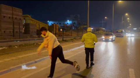 Bursa'da alkollü yakalanan sürücü polise yalvardı