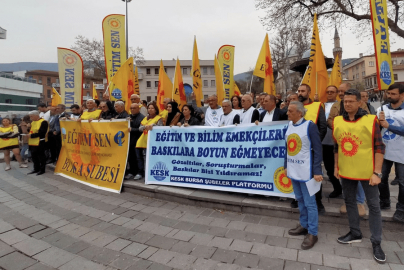 Eğitim Sen Bursa Şubesi'nden soruşturma tepkisi: "Mücadeleyi sürdüreceğiz"