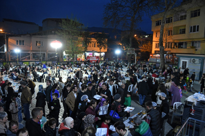 Yeşilova Mahallesi’nde 1000 kişilik iftar sofrası