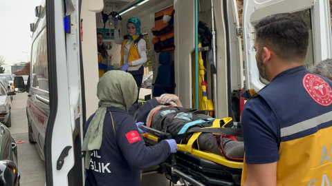 Bursa'da iskeleden düşen işçi yaralandı