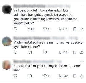 Uludağ'da yanan Kervansaray Otel'in izni olmadığı halde sezon sonuna kadar açık kalmasına tepki