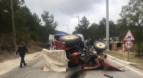 Traktörle okula gidiyordu: Bursa'da okul yolundaki kazadan acı haber