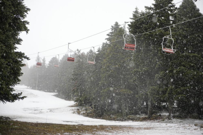 Uludağ'da mayıs ayında kar sürprizi