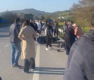 Bursa’da kontrolden çıkan motosiklet devrildi: 1 ölü, 1 yaralı