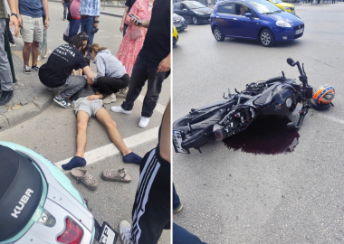 Bursa'da otomobilin çarptığı 2 motosikletteki gençler yaralandı