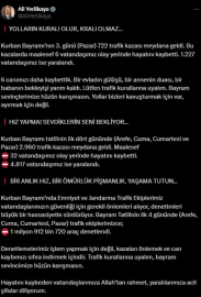 Bayram tatilindeki kazalarda 32 kişi hayatını kaybetti!