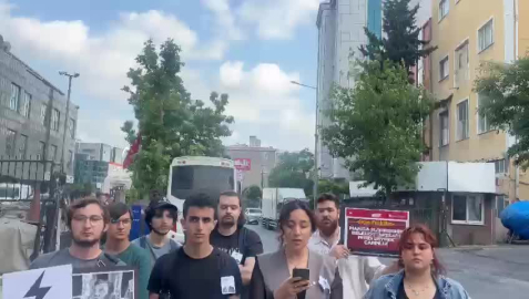 Akit Gazetesi önünde Ferdi Zeyrek protestosu