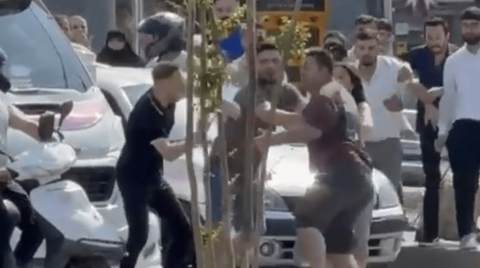 Bursa'daki trafik tartışmasında cadde boks ringine döndü