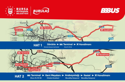 Bursa'dan Yenişehir Havalimanı'na yeni ulaşım seferleri başlıyor