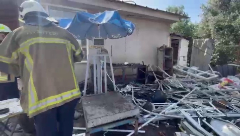 İznik’te hurdacıda LPG tankı patladı, 1 kişi yaralandı