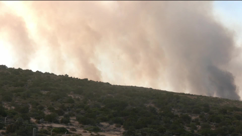 Çeşme'deki yangın Urla'ya sıçradı