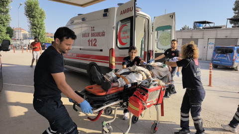 İnegöl’de fabrikanın çatısından düşen işçi ağır yaralandı