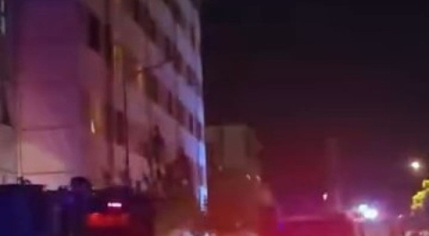 Bursa'da öğrenci yurdunda yangın