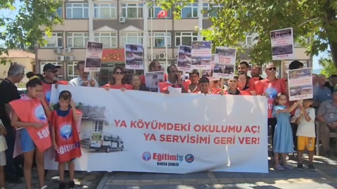 Eğitim-İş’ten Orhaneli’de ‘taşımalı eğitim’ tepkisi: “Ya okulumu aç ya servisimi geri ver"