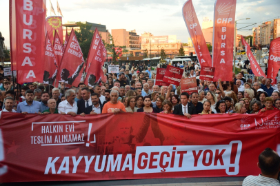 CHP Bursa’dan kayyum protestosu: “Kayyuma geçit vermeyeceğiz”