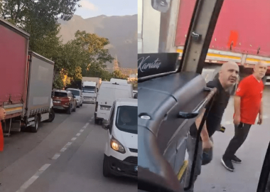 Bursa'da otobüs şoförü ile sürücü arasında ters yön tartışması