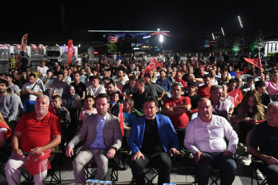 Milli heyecan Osmangazi Meydanı’nda yaşandı