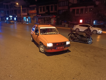 Bursa’da drift yapan araç ile motosiklet çarpıştı: Sürücüler yaralı