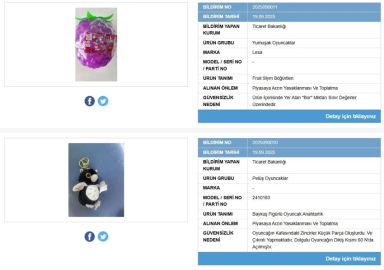 Ebeveynler dikkat: Bakanlık iki oyuncağın satışını yasakladı