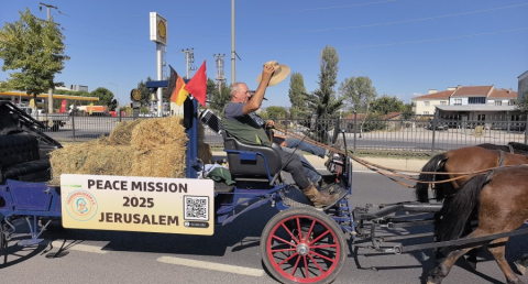 Berlin'den Kudüs'e barış yolculuğu: Alman çiftçiler Bursa'da