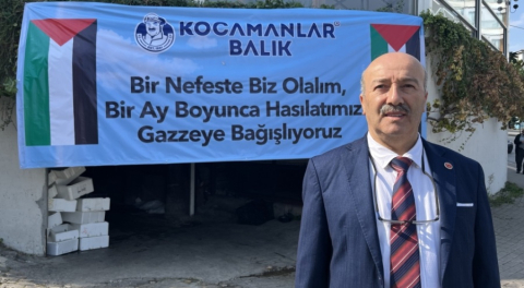 Bursa'nın ünlü balıkçısı 1 aylık hasılatını Gazze'ye bağışlayacak