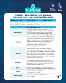 BUSKİ yeni su kesintisi listesini paylaştı: Hangi mahallelerde ne zaman sular kesilecek?