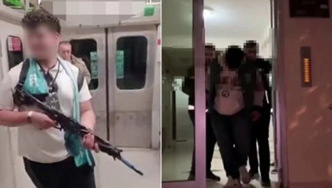 Metroda oyuncak tüfekle video çeken genç gözaltına alındı