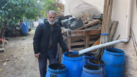 İznikli vatandaşın su tasarrufu yöntemi takdir topladı