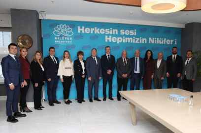 Bulgar heyetten Nilüfer Belediye Başkanı Şadi Özdemir'e ziyaret