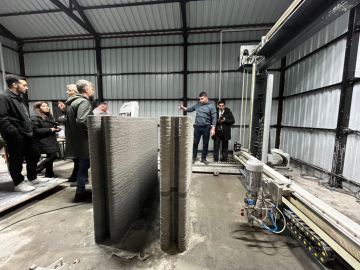 BUÜ'den ezber bozan teknoloji: 3D yazıcıyla ustaya gerek kalmadan ev üretilebilecek