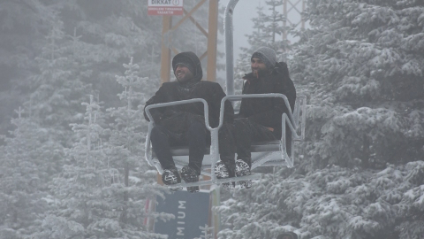 Uludağ'da pistler doldu taştı