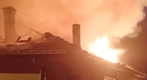 Bursa'da yılbaşı gecesi korkutan yangın!