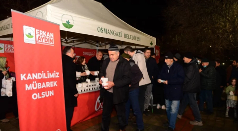 Osmangazi'de Miraç Kandili bereketi vatandaşlarla paylaşıldı