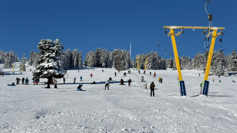 Sömestr tatiliyle Uludağ’da yoğunluk zirve yaptı