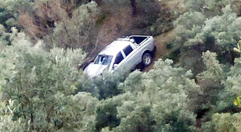 Tirilye-Mudanya kaygan yoldaki kaza ucuz atlatıldı