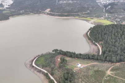 Bursa'da kuruyan Gölbaşı Göleti, yeniden hayat buldu